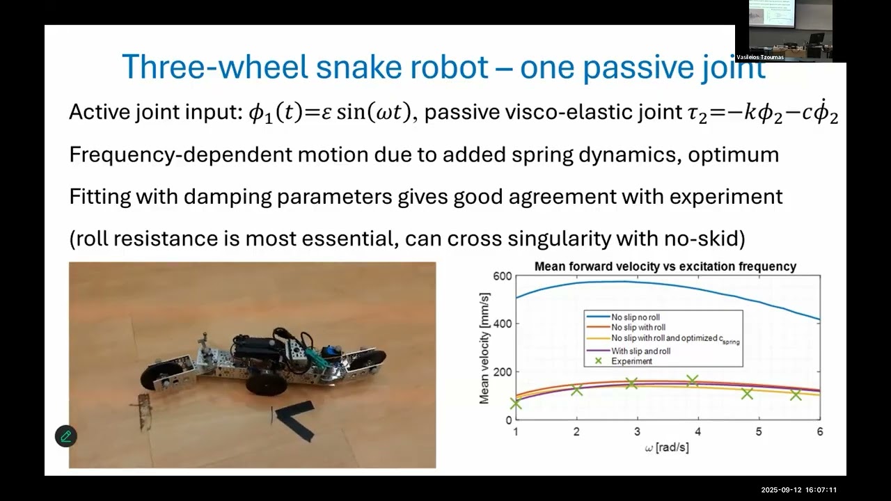 Nonlinear mechanics, dynamics and control of under-actuated robot motion