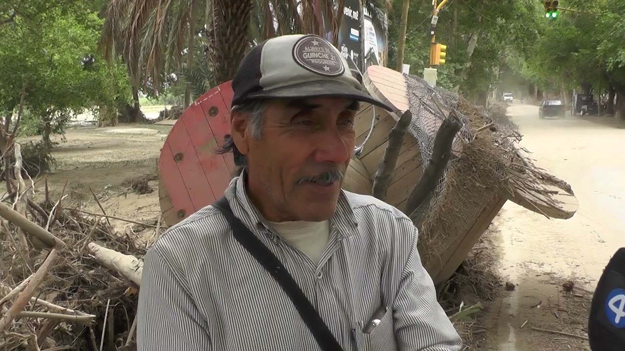 Testimonio de vecinos afectados por las inundaciones en Zonda: empleado de una finca de evento