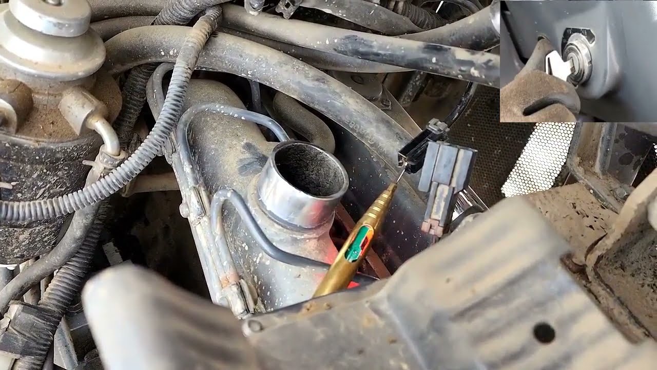 추운 날씨 예열고장시 시동방법, 예열 릴레이 찾기 (2005년식 D400C)