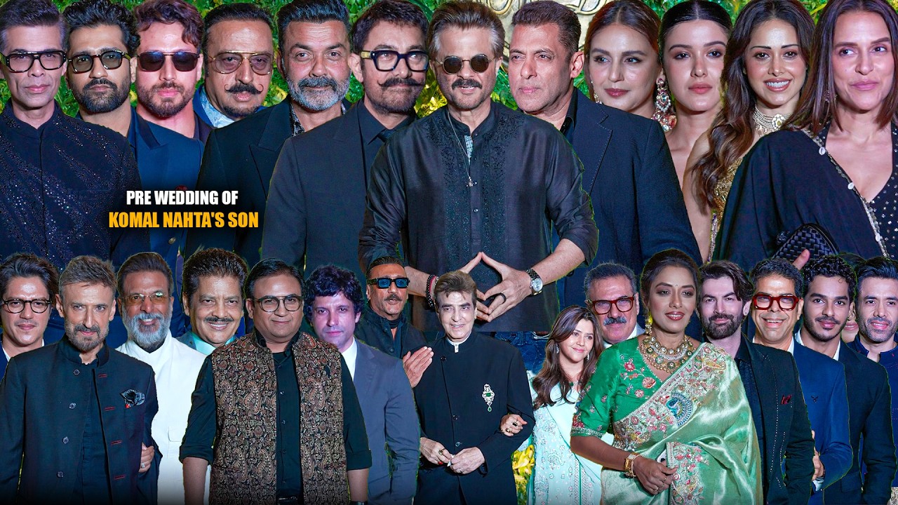 BIG Celebrities Arrives At Pre Wedding Of Komal Nahta's Son | Salman, Aamir, Bobby, Hrithik, Ananya