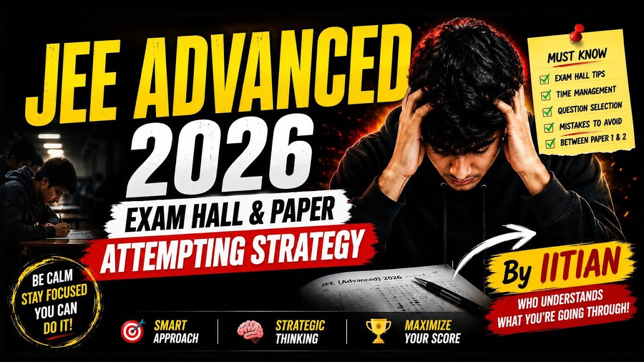 Final Exam day Tips for JEE Advance 2026 🔥| By IITIAN | #jeeadvanced #jee2026 #iit