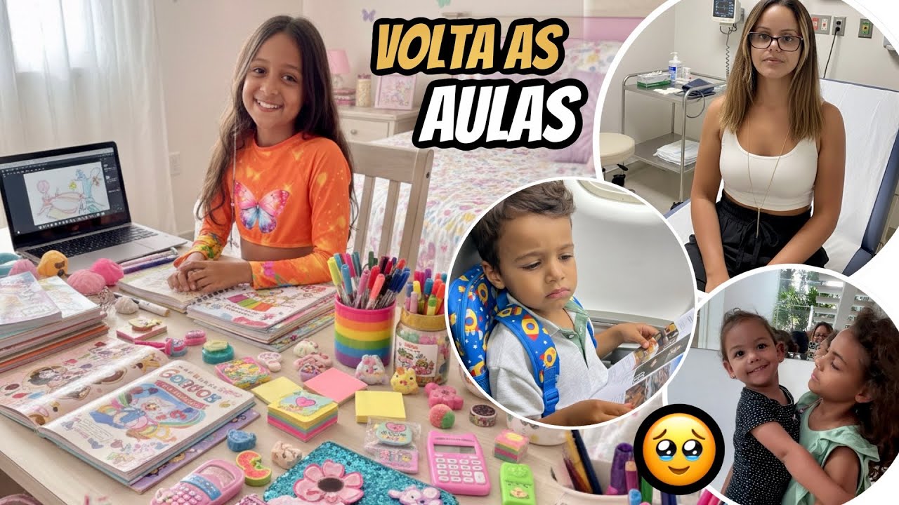 ORGANIZANDO MATERIAL ESCOLAR 2026 + REVELEI MINHA DOENÇA (Endometriose) e bebê chegou em casa!