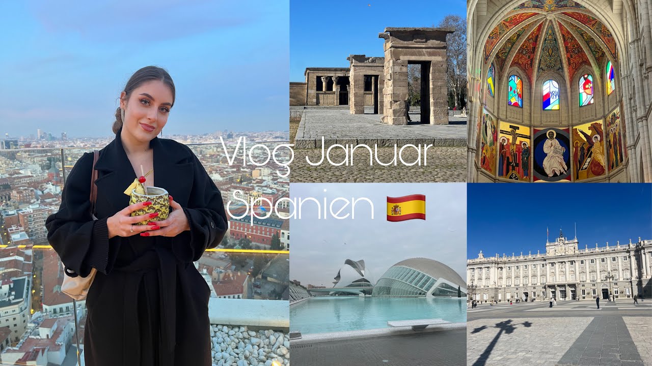 ASMR Spanien Vlog 🇪🇸 January Recap (deutsch, close up whispering, follow me around)
