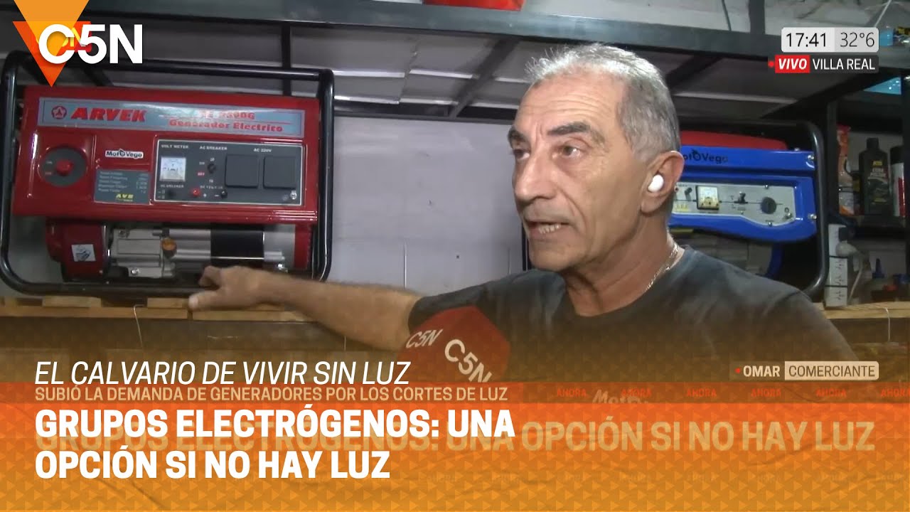 Subi&oacute; la DEMANDA de GENERADORES por los CORTES de LUZ