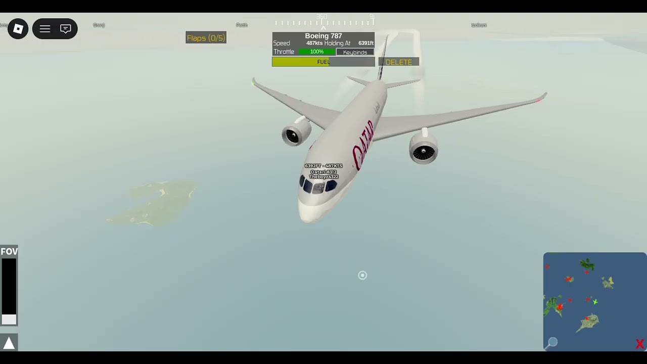 PTFS Roblox gameplay IPPH-ILAR(Perth to Larnaca #aviationlovers Boeing 787 Qatar Airways