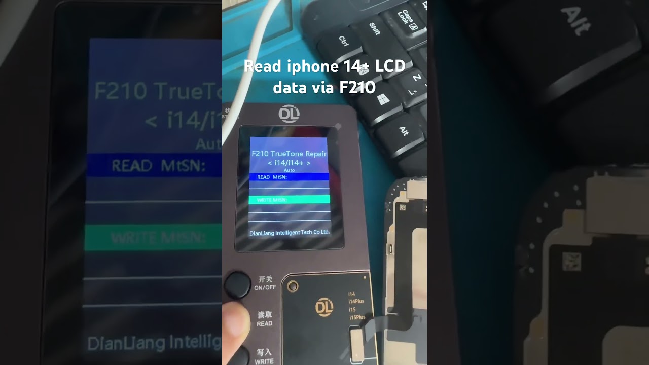 True tone fix for iphone 14 plus via F210 (read). #repair #iphone #iphone14plus #truetone
