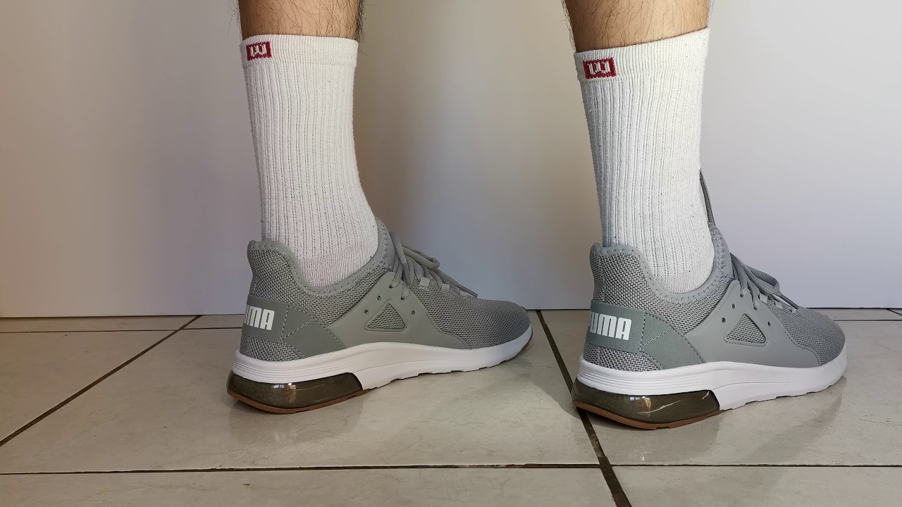 PUMA - ELECTRON STREET WHITE GUM RUNNING SNEAKER SEE BEFORE YOU BUY