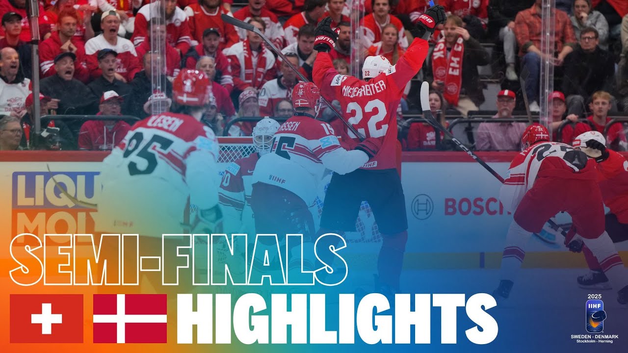 Highlights: SWITZERLAND vs DENMARK | 2025 #MensWorlds #IIHF