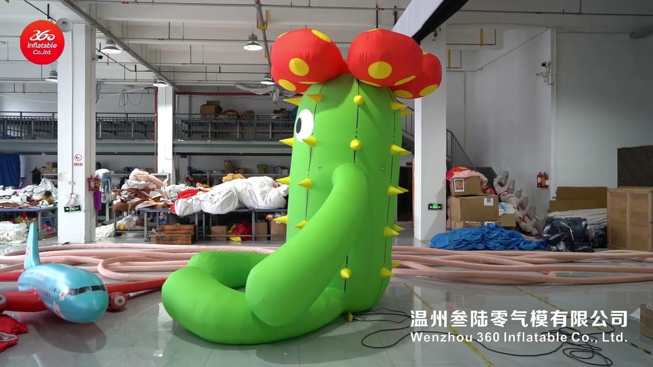Cartoon cactus inflatable model