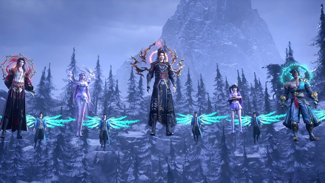 🔥斗尊集结，萧炎晋级斗尊，划破虚空召唤斗尊队友，强大阵容吓跑风雷阁！【斗破苍穹 Battle Through the Heavens】