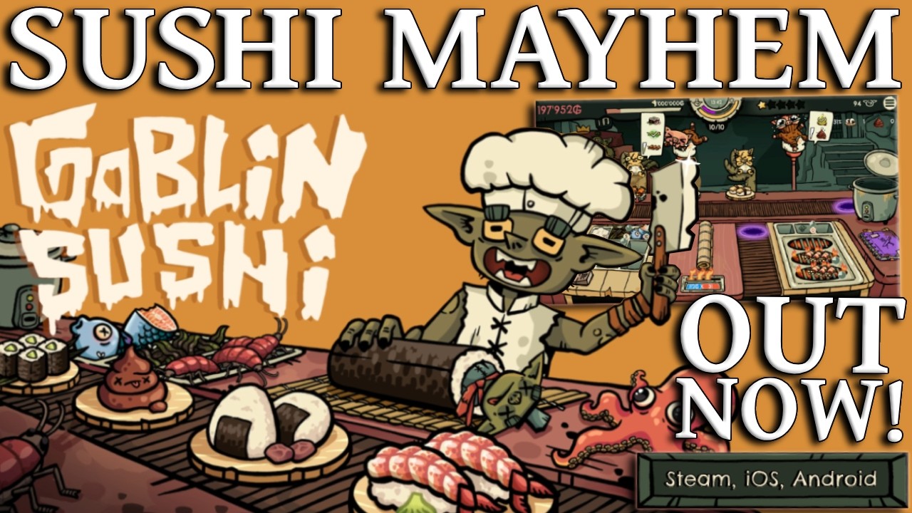 Что такое Goblin Sushi? Совершенно новая кулинарная roguelite-игра!