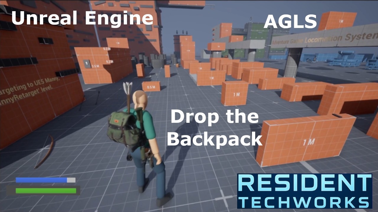 UE5 - Unreal Engine - AGLS - Drop Backpack