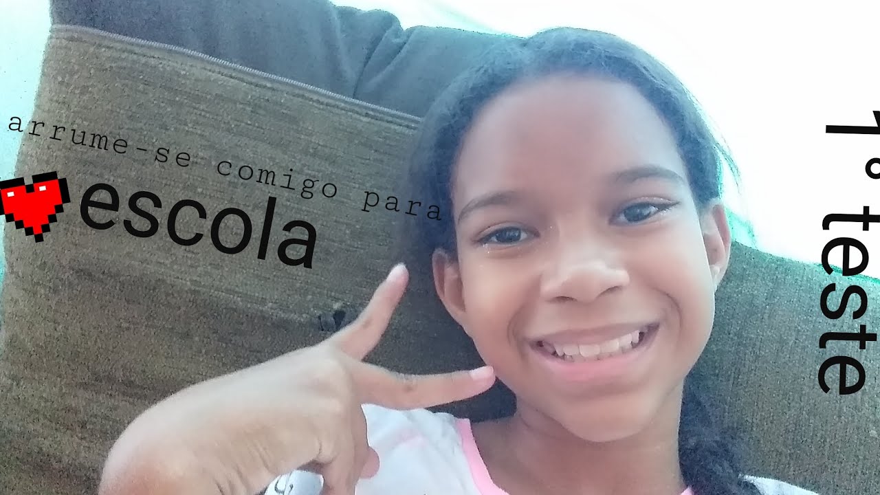 Arrume-se comigo para ir para escola