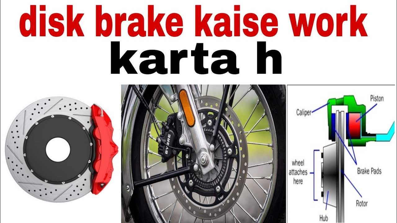 disk brake kaise work karata h 3d animation se#