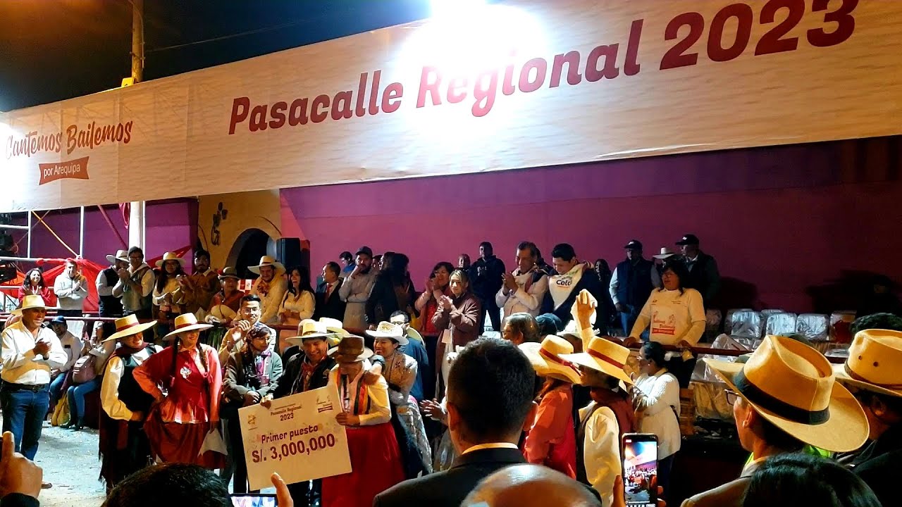 Ganadores del Pasacalle por el 483 Aniversario de Arequipa (05/08/2023)