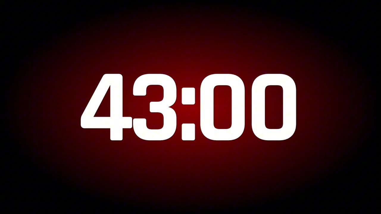 43 MINUTES TIMER ALARM ⏰ (43:00)