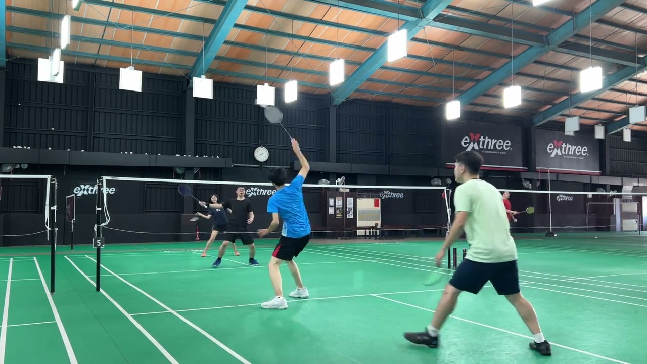 YONEX AX NEXTAGE 台製拍！網前魔術師變成殺球機器！學姊短髮新造型！早上籃球下午羽球打到腳抽筋！