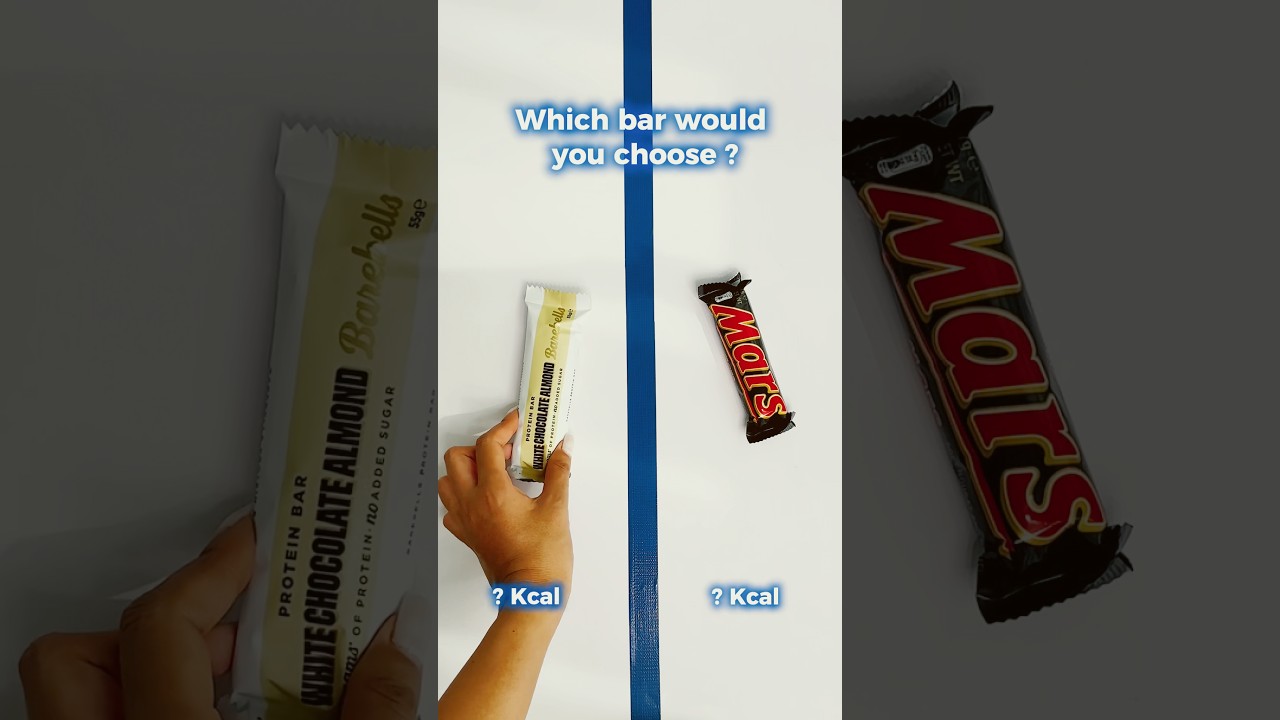 Protein Bar vs Mars Bar 🍫 | Which has more calories? | Calorie Deficit Tips#calorietracking
