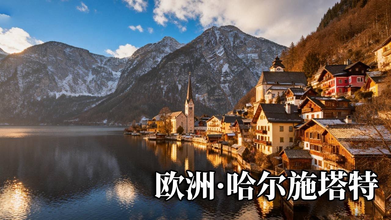 欧洲之旅——哈尔施塔特，这里如天堂明信片一般，被誉为世界最美小镇！【行走世界的北京老刘】