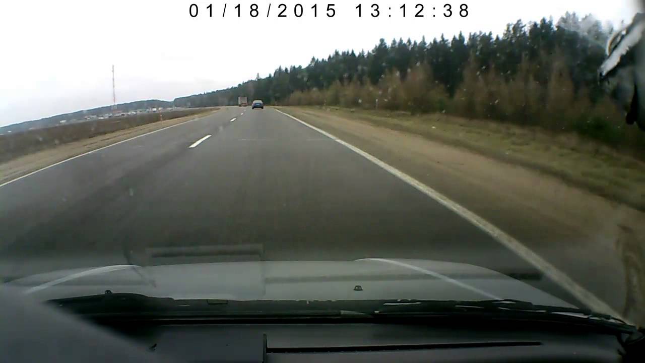 Дорога Минск-Гродно 18.01.2015