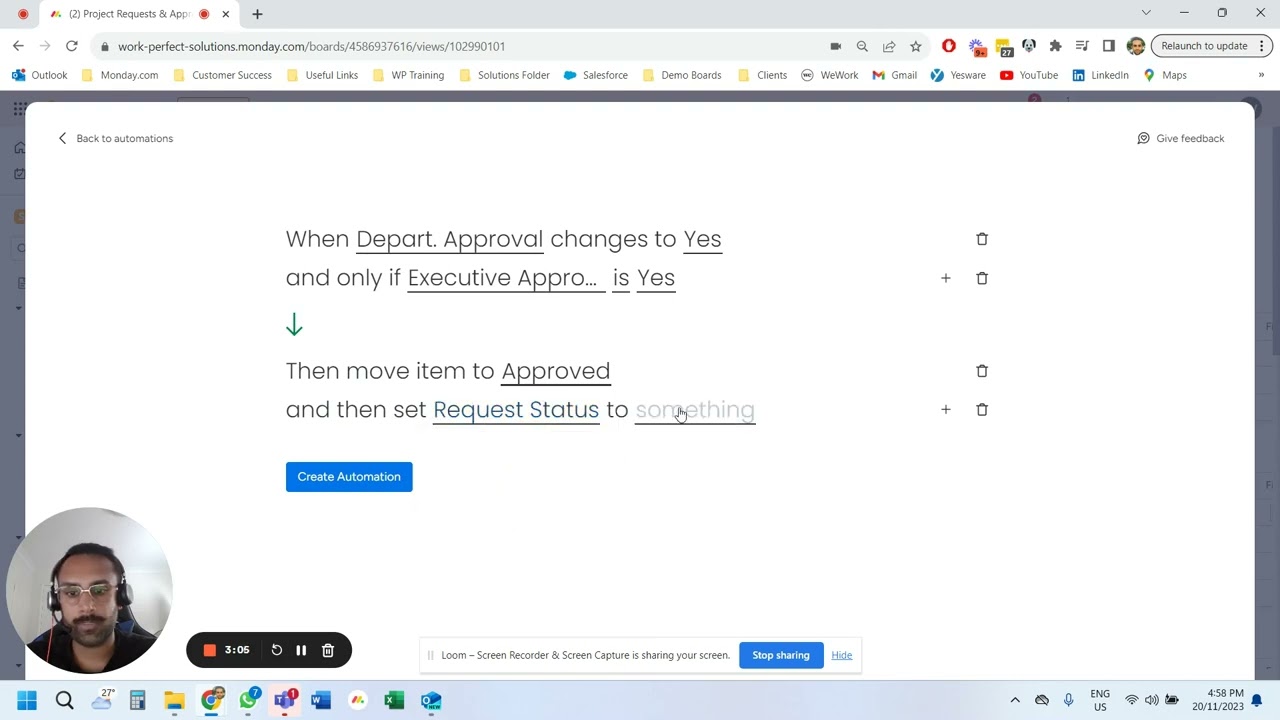 Automation stacking in monday.com - create rules and multiple automations in one recipe