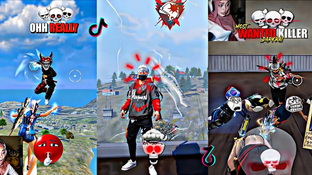 BEST VIDEO FREE FIRE EDITS 🥵💀TIKTOK TROLL FACE 🥶💀 [PART-12]