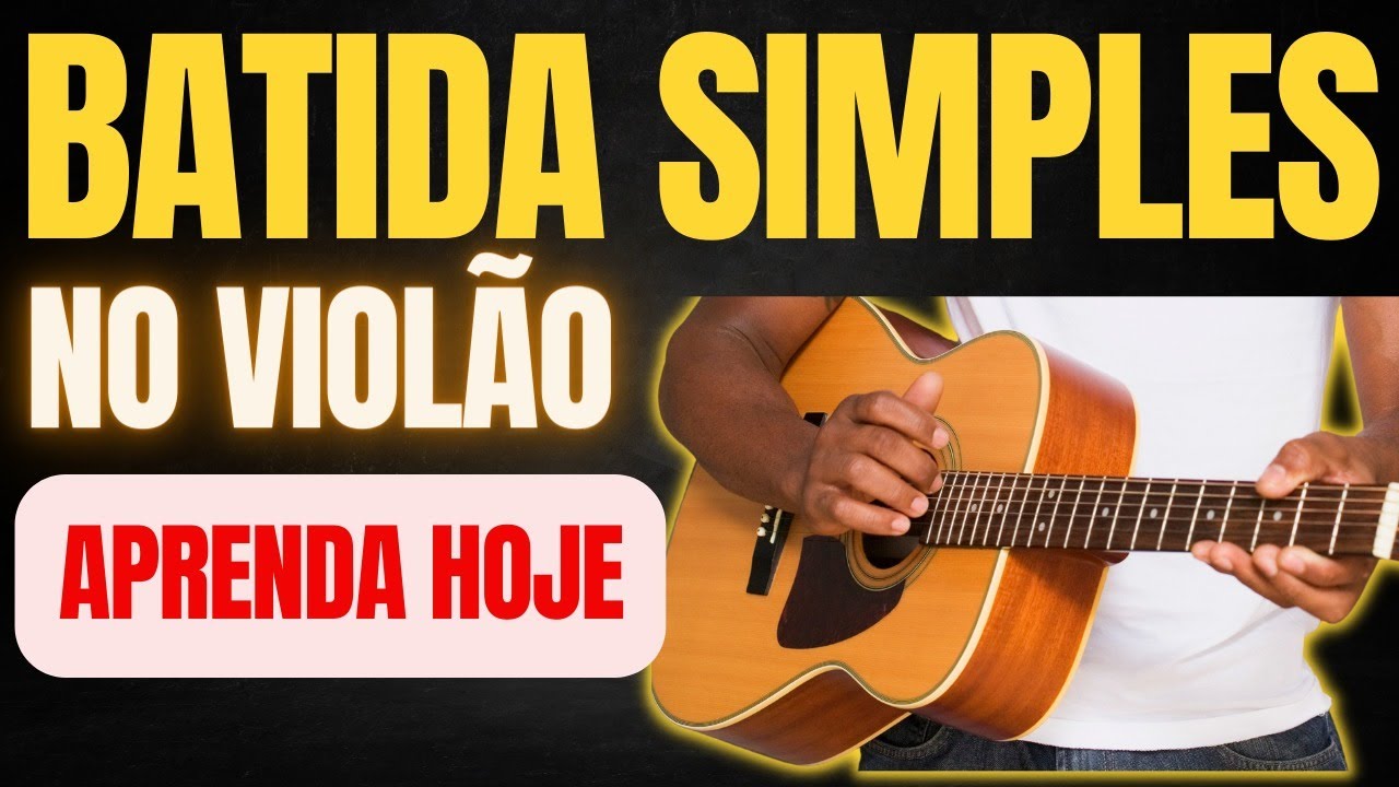 ✅APRENDER VIOLÃO 🎸Como TOCAR  BATIDA  MUITO SIMPLES no Violão 💥DESCUBRA AGORA 💥Maestro Adeildo Lopes