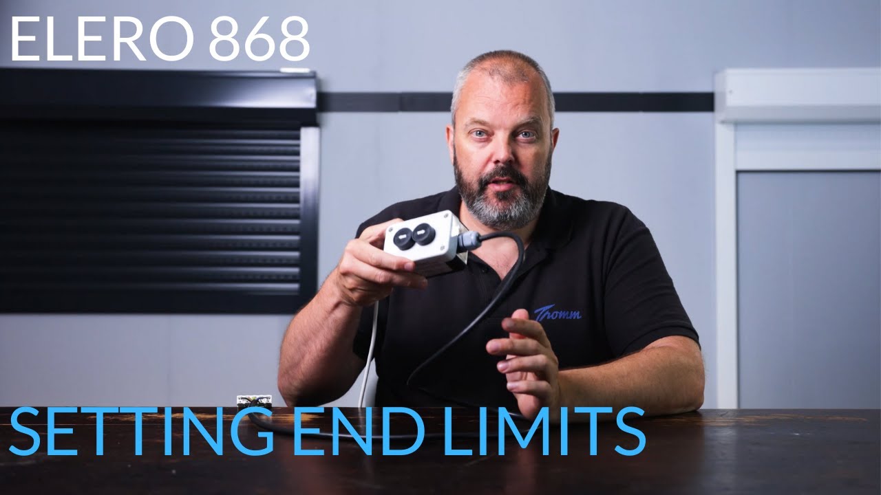 Setting / programming end limits on elero 868 and wired motors with the setting tool