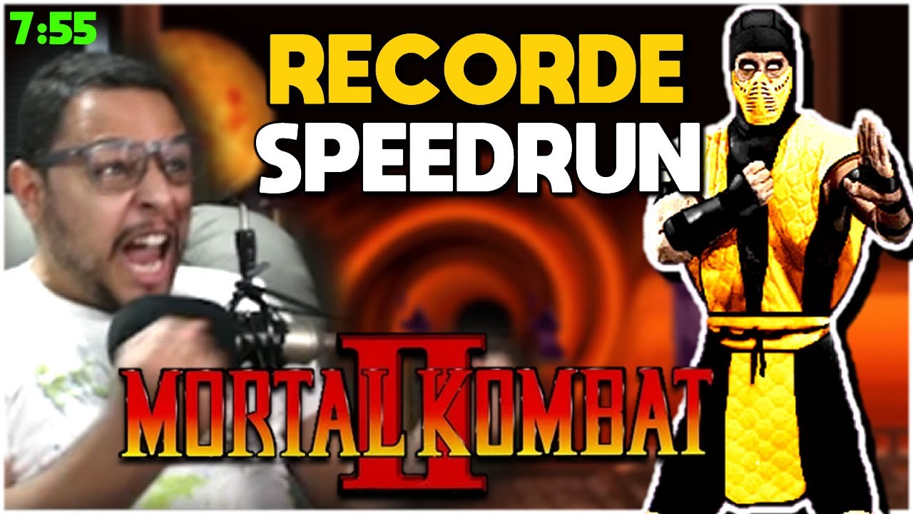 O IMPOSSÍVEL ACONTECEU! MORTAL KOMBAT 2 SPEEDRUN RECORDE MUNDIAL🔥 *07:55* COM SCORPION (ATUAL 8:13)
