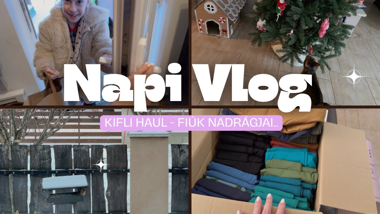 NapiVlog (jan.11-12.) - Kifli haul - Nem sikerültek a nadrágok.. 😒