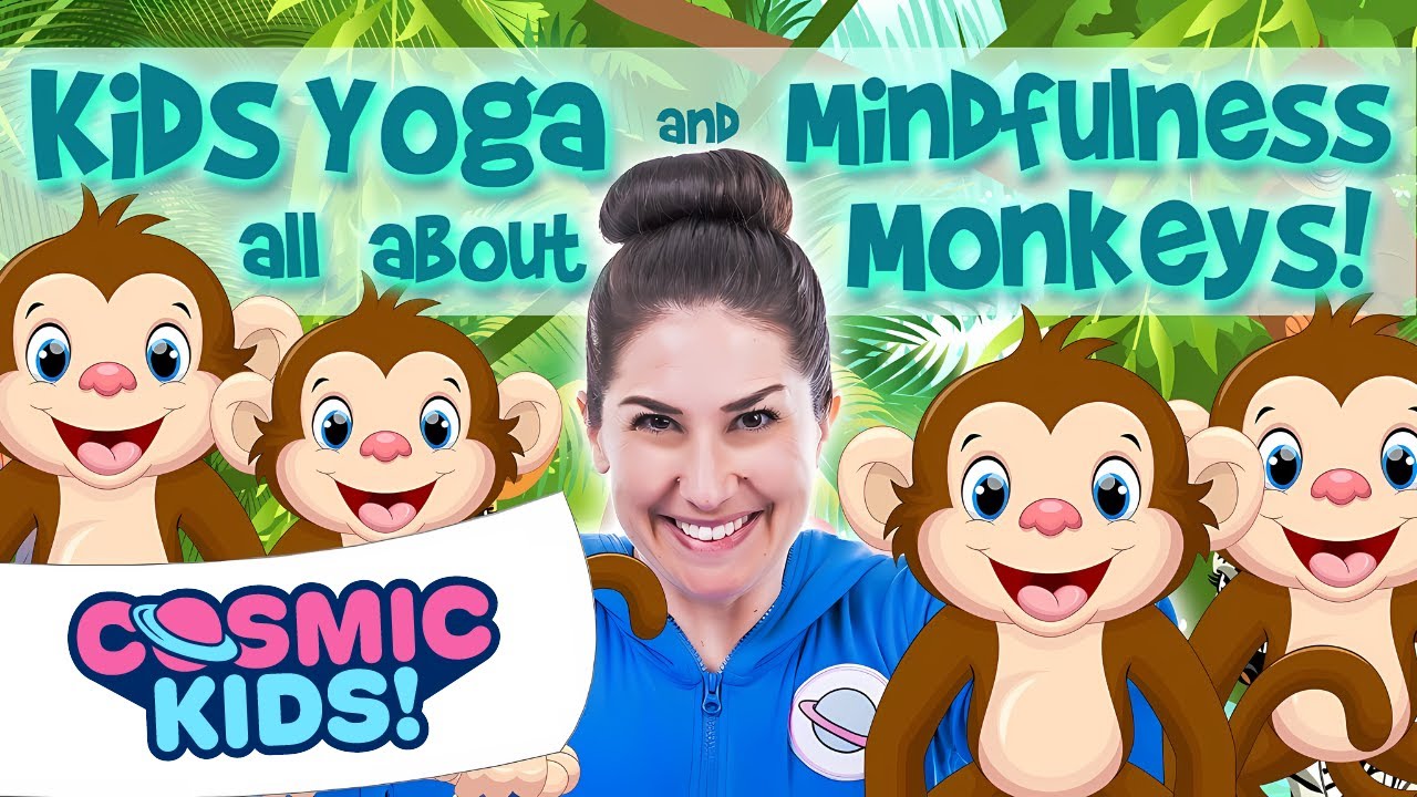 Kids Yoga and Mindfulness all about MONKEYS! 🐒🐵🐒🐵