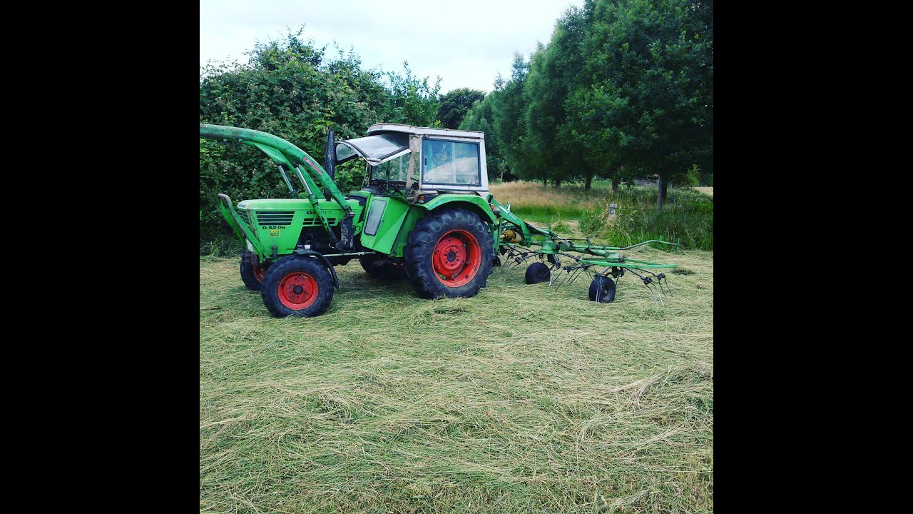 Heu wenden mit Deutz 5206 | Cabview