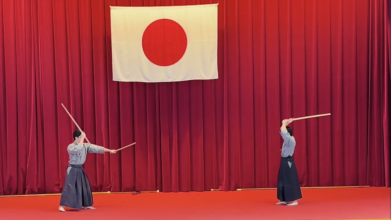 「二刀勢法」第十三回 熱田神宮 奉納武道演武大会より　尾張貫流槍術・柳生新陰流兵法【春風館】公式チャンネル
