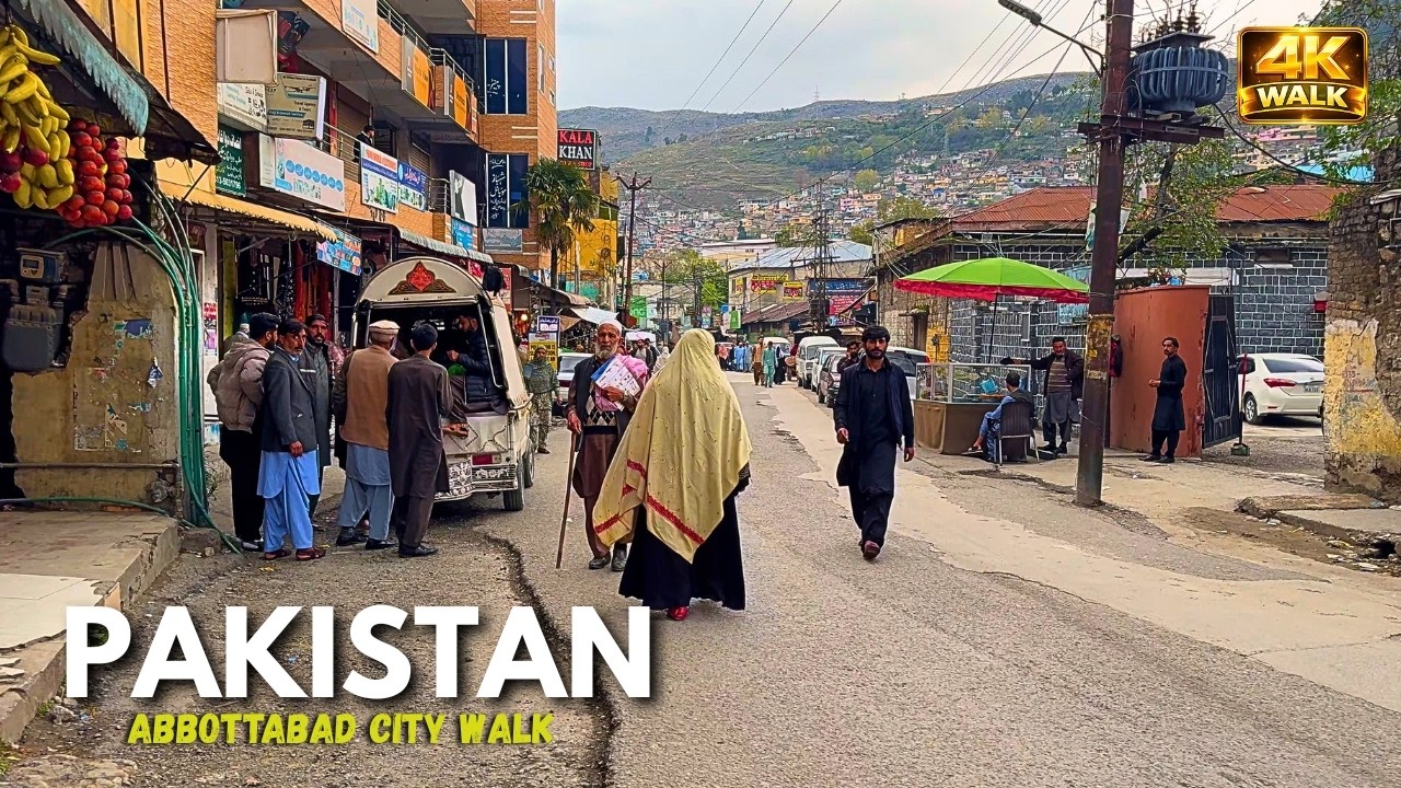 🇵🇰 Abbottabad, Pakistan: The Historic Mountain Bazaar You've Never Seen | 4K walk