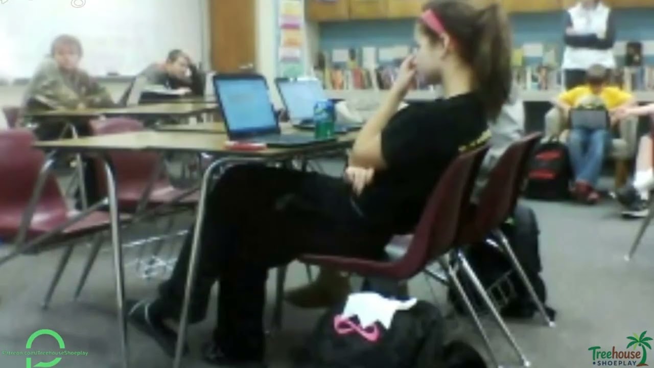 Classroom | Candid Feet Dangling