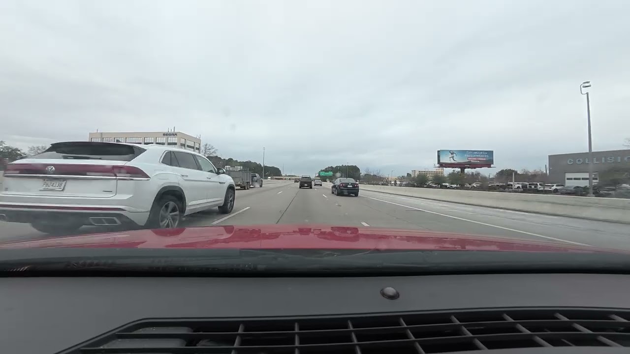 Relaxing Drive on the Interstate I-26 and I-526 Charleston SC Road Sounds No Music No !alking