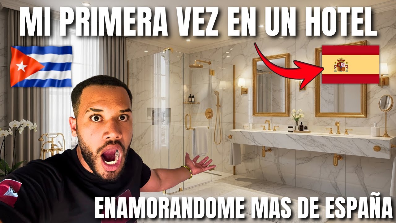ASÍ REACCIONA 😱 UN 🇨🇺 CUBANO POR PRIMERA VEZ EN UN HOTEL EN ESPAÑA 🇪🇸