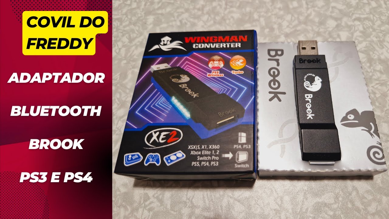 Review - Adaptador Bluetooth Brook para PS3 e PS4.