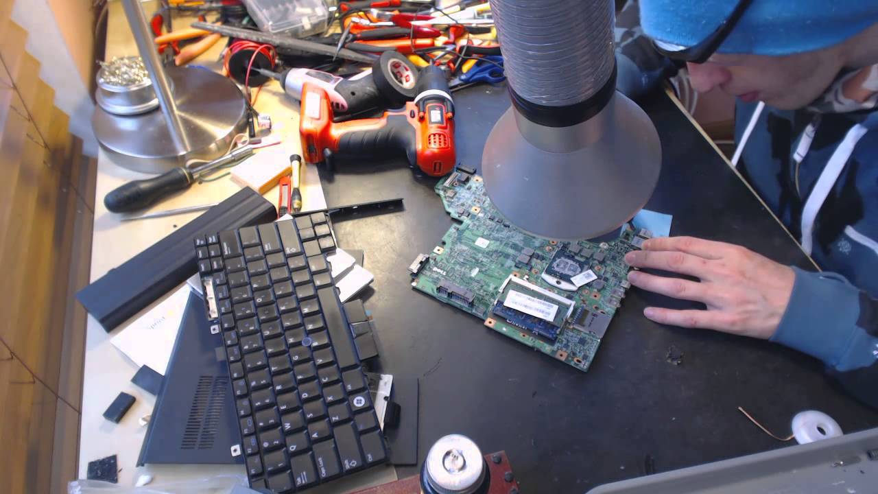 Dell Latitude E5410 e6410 Laptop Power Jack Repair broken socket input port connector fix