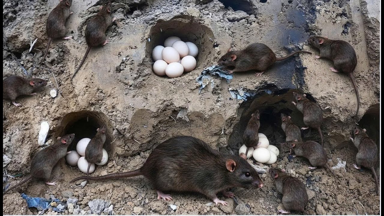 Digging Rat Burrows on an Abandoned Farm | Strange Eggs Found