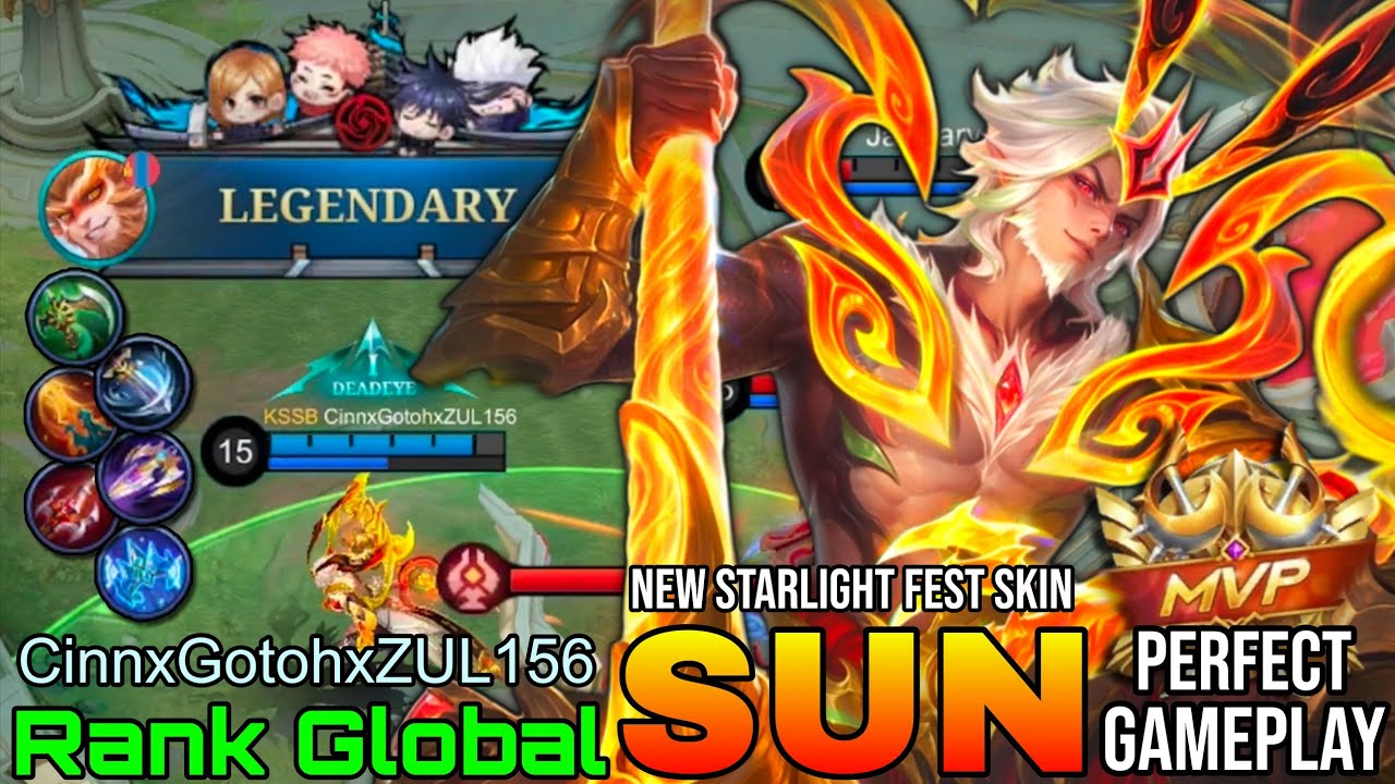 Queller of Chaos Sun New Annual Starlight Skin - Top Global Sun by CinnxGotohxZUL156 - Mobile Legend