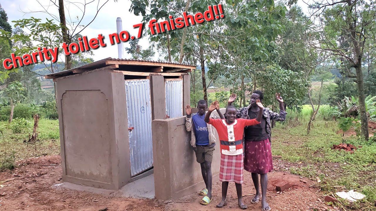NO CORRUPTION INVOLVED!! MAMA OBAMA CHARITY TOILET FINISHED!!  #charity in #africa