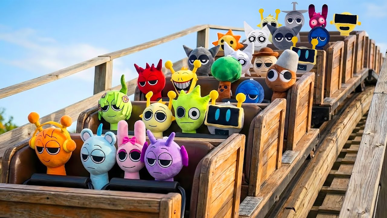 The Craziest Sprunki Collection EVER on a Roller Coaster 🎢😱