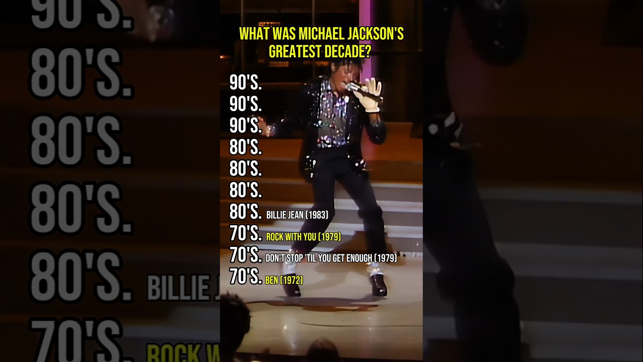 Michael Jackson’s Best Decade? 70s vs 80s vs 90s 🔥 