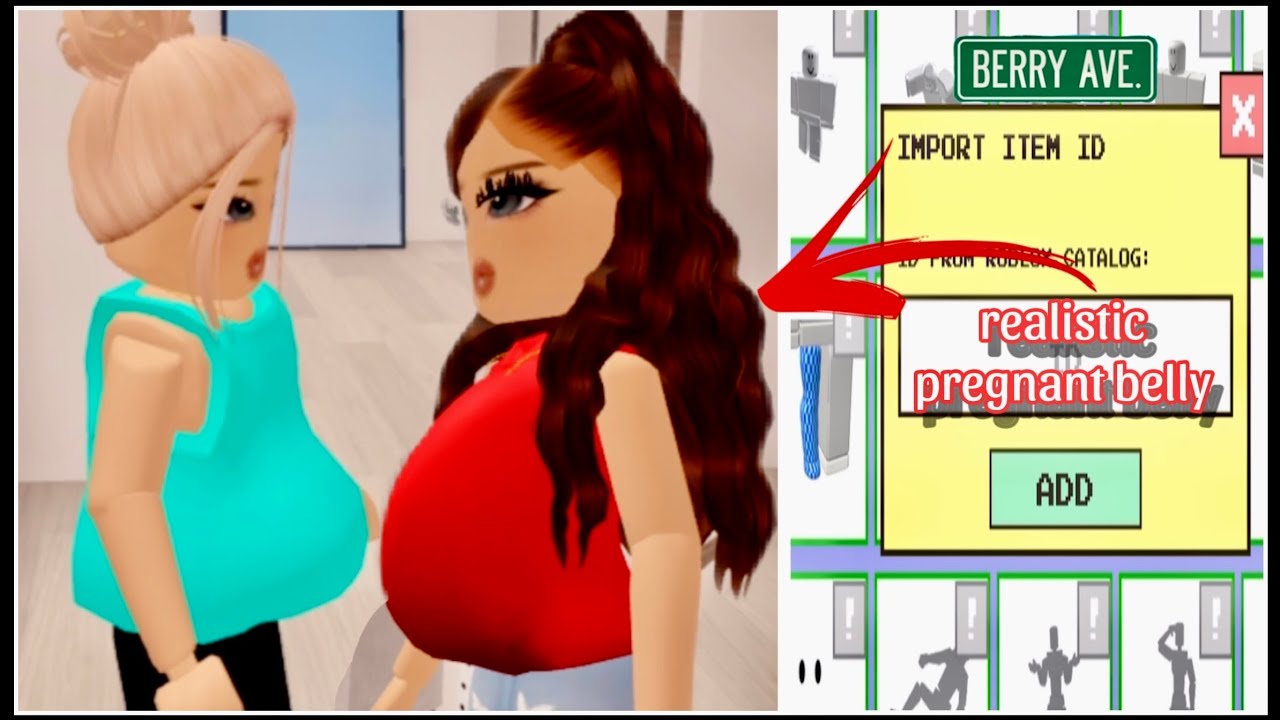 REALISTIC PREGNANT BELLY CODES FOR BERRY AVE / BLOXBURG ROBLOX