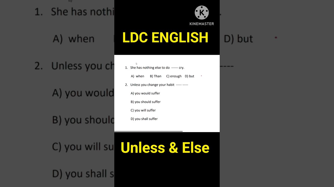 LDC REVISION |LDC ENGLISH GRAMMAR | LDC PYQ|ENGLISH PYQ