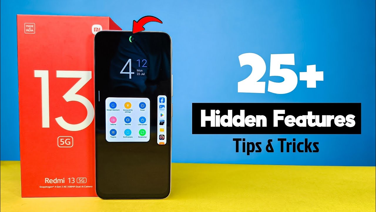 Redmi 13 5G Top 25+ Hidden Features 🔥Top Best Tips & Tricks For Redmi 13 5G 😍 Usefull Settings 💥