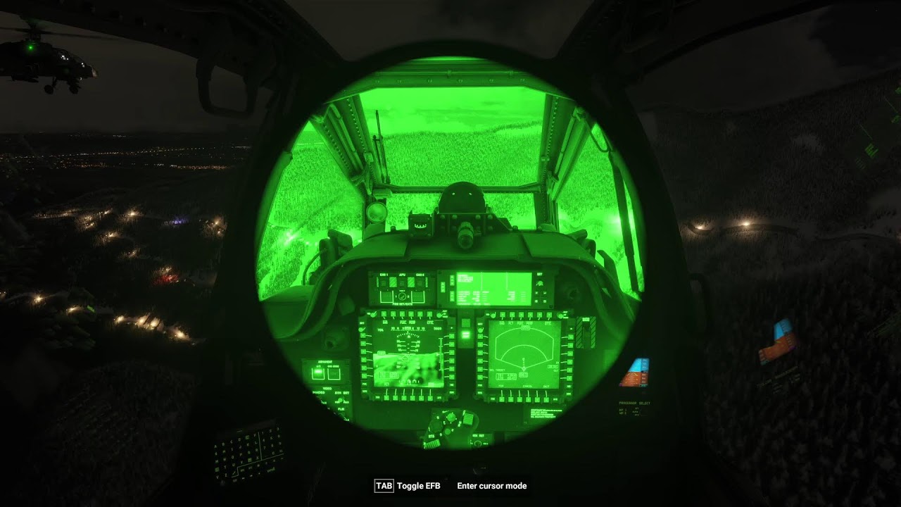 “Apache Strike Package at Dusk | Two-Ship Hunter-Killer Mission”