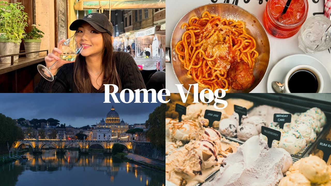 Rome Vlog | 羅馬美食冒險🇮🇹｜吃到Google評論最多的餐廳（8萬+）｜全世界最好吃的提拉米蘇就在這裡！｜我在羅馬最愛的一間餐廳
