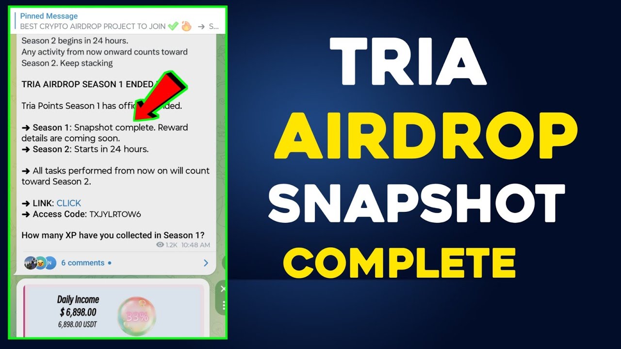 Tria Airdrop Update | Tria Airdrop Snapshot Complete | Tria Airdrop Listing